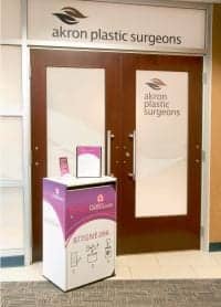 A Breast Oasis donation drop box