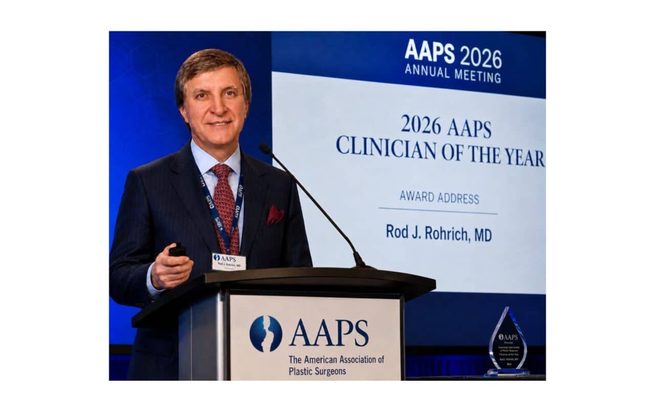 AAPS Names Dr Rod Rohrich 2026 Clinician of the Year